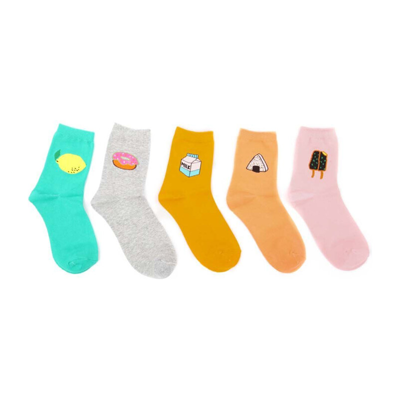 Lesara 5er-Set Kinder-Socken mit Motiv