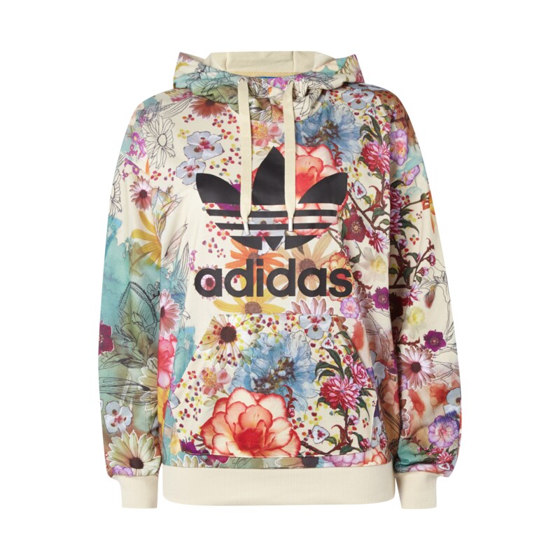 adidas Originals Sweatshirt mit Logo-Print und floralem Muster