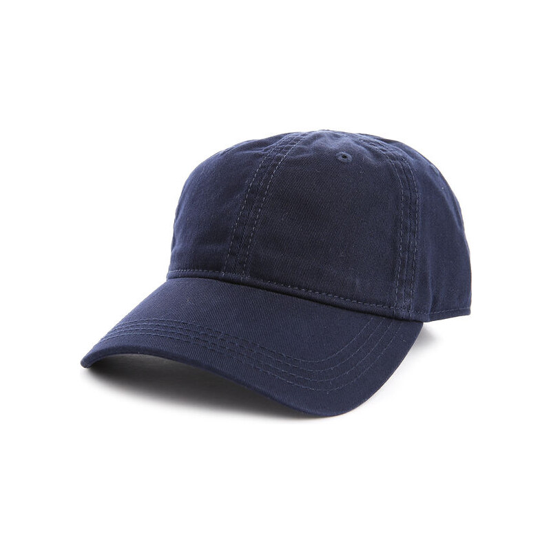 LACOSTE Marineblaue Mütze aus Baumwoll-Gabardine