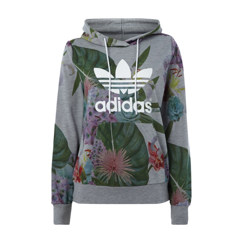 adidas Originals Sweatshirt mit floralem Muster und Logo-Print