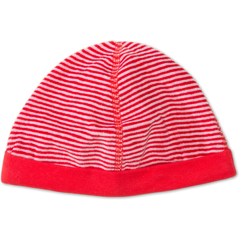 C&A Baby-Mütze in weiß / Rot