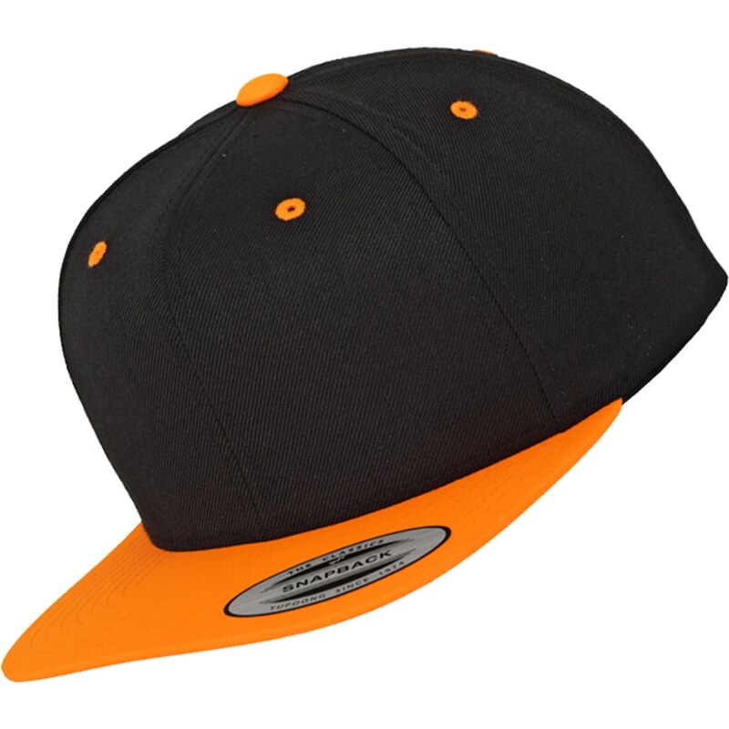 Flexfit Classic 2-Tone Snapback black/neon orange