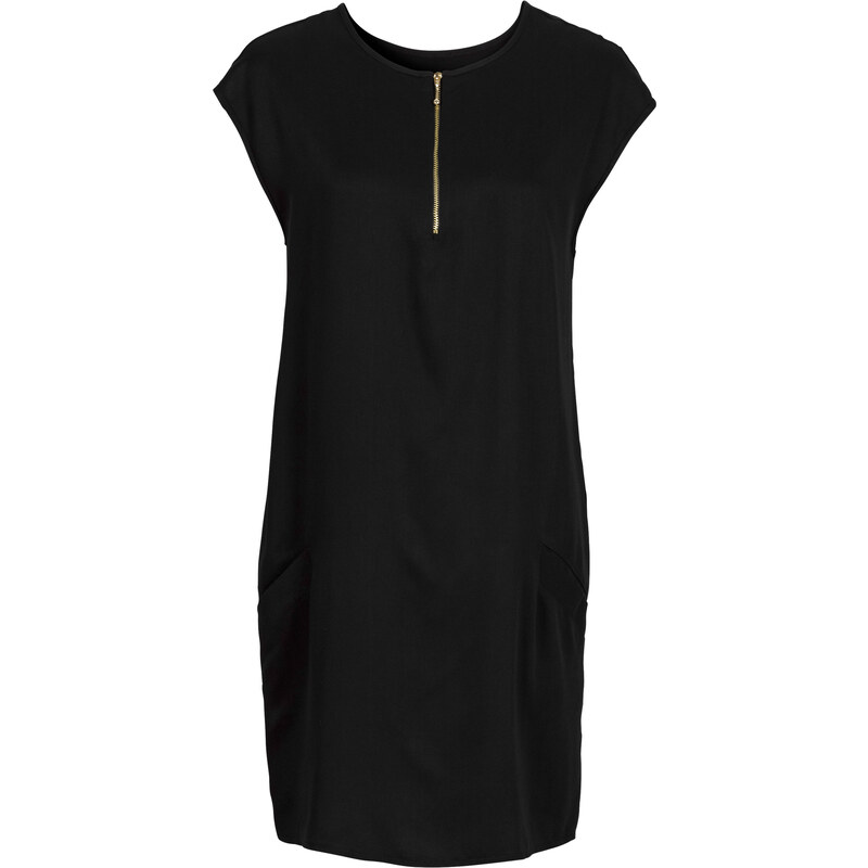 BODYFLIRT Kleid mit Taschen/Sommerkleid in schwarz von bonprix