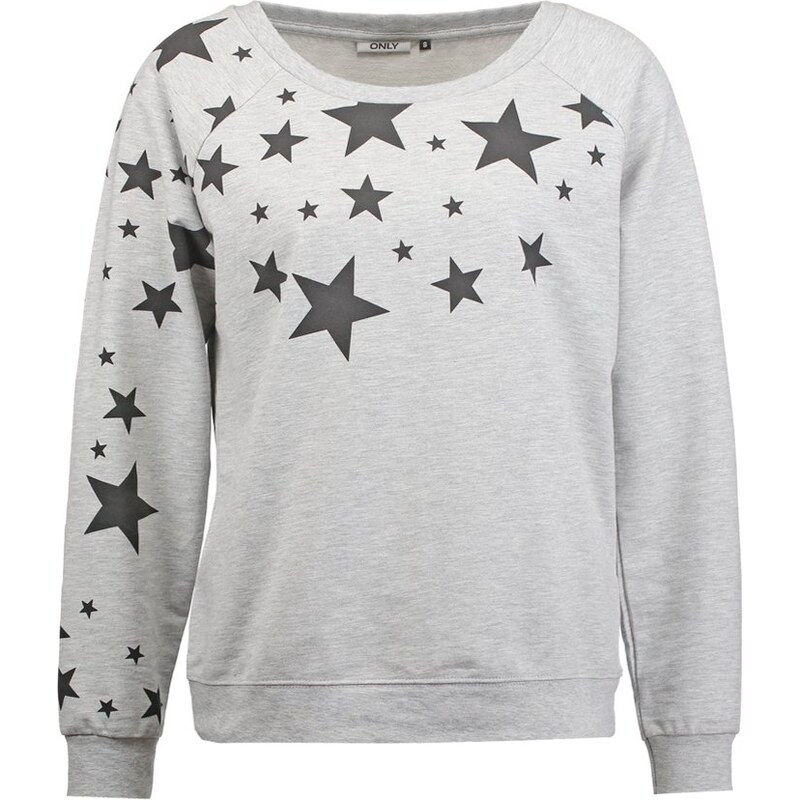 ONLY ONLBIRDY STARS Sweatshirt light grey melange