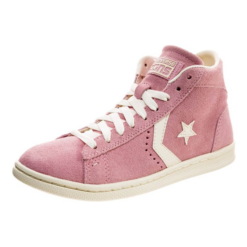 Converse CHUCK TAYLOR ALL STAR MID PRO LEATHER LP SUEDE ZIP Sneaker high dusty pink/off white