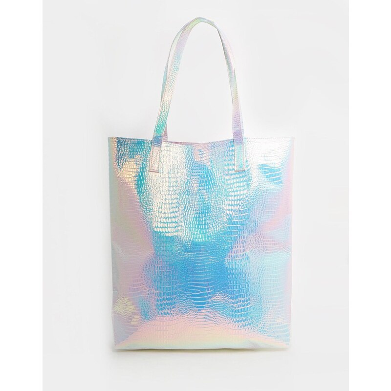 ASOS - Shopper-Tasche für den Strand mit Hologrammdesign - Mehrfarbig