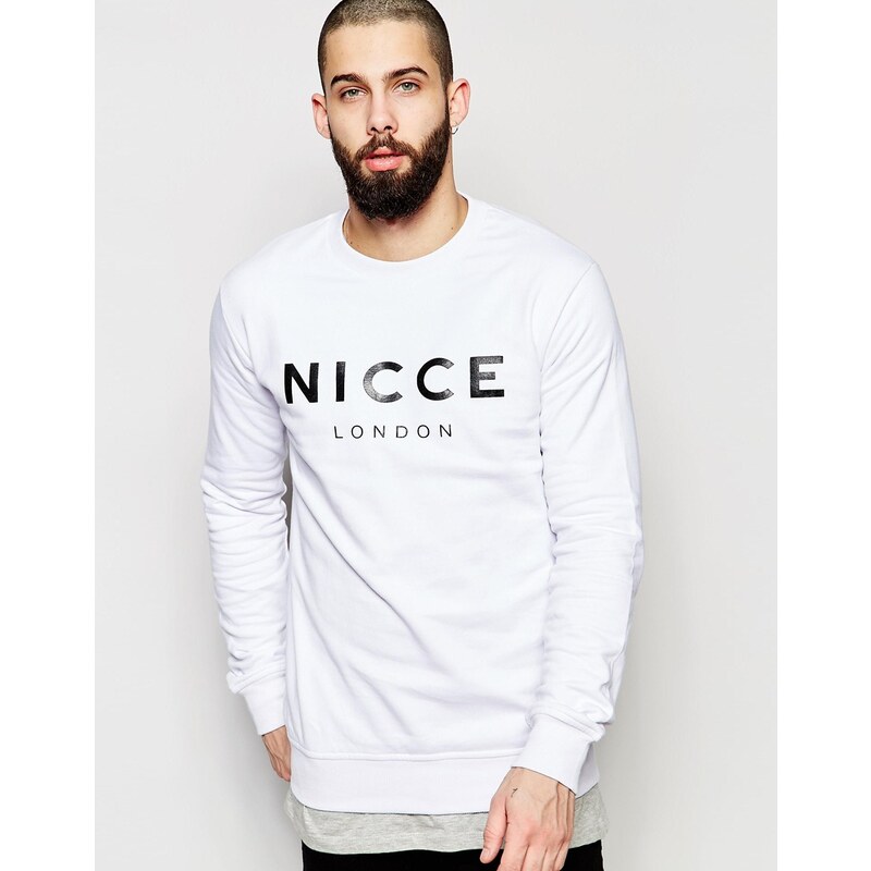 Nicce London - Sweatshirt mit Logo - Weiß