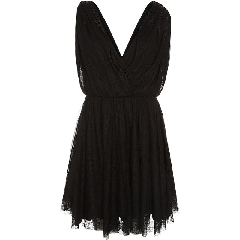 Brigitte Bardot Cocktailkleid / festliches Kleid noir