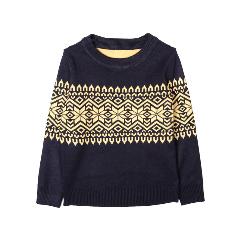 Lesara Kinder-Pullover mit geometrischem Muster - 98