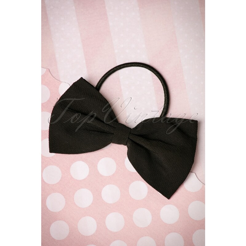 Dancing Days by Banned 50s Lovestruck Bow Hair Band in Black