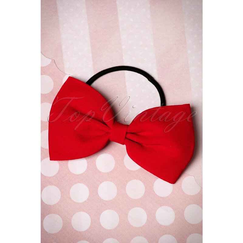Dancing Days by Banned 50s Lovestruck Bow Hair Band in Red