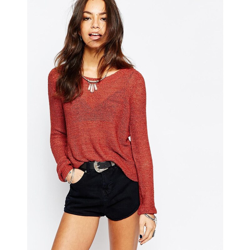Only - Geena - Strickpullover - Rot