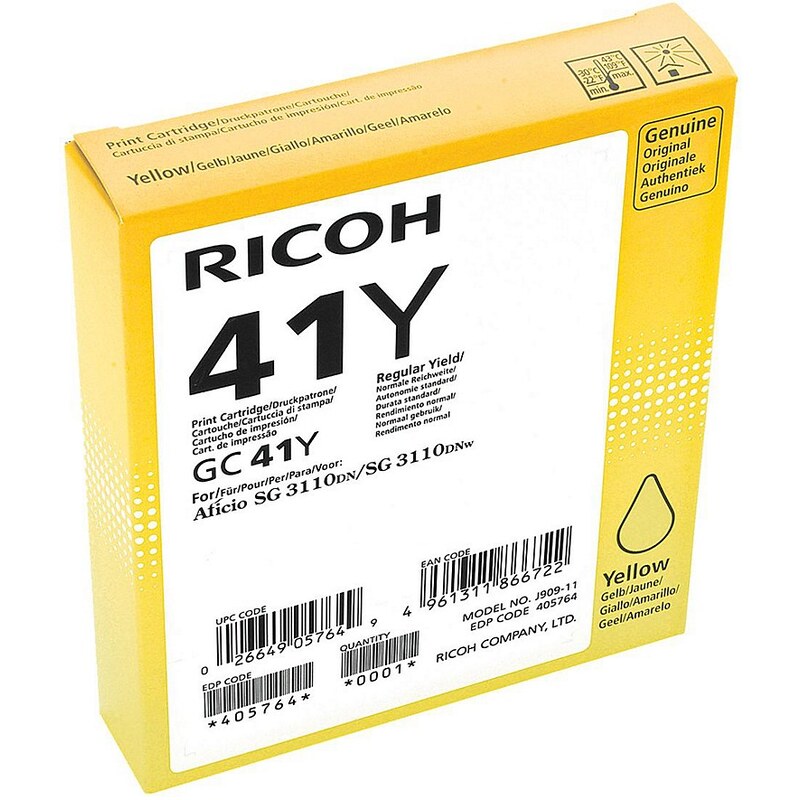 Ricoh Gel-Patrone »405764 HC« GC41Y