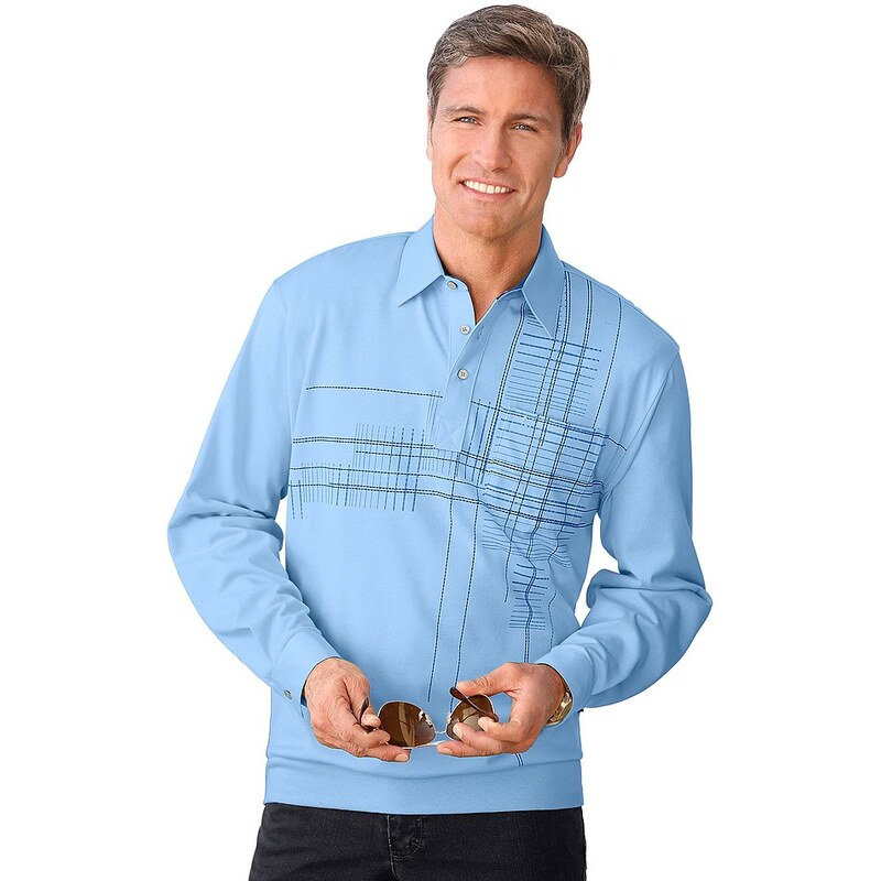 Hajo Poloshirt mit verstellbarer Kombimanschette
