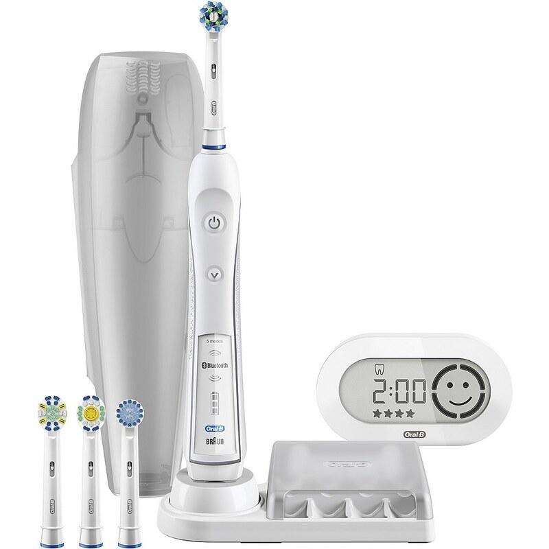 Oral-B Elektrische Zahnbürste White PRO 6000 CrossAction SmartSeries, mit Bluetooth