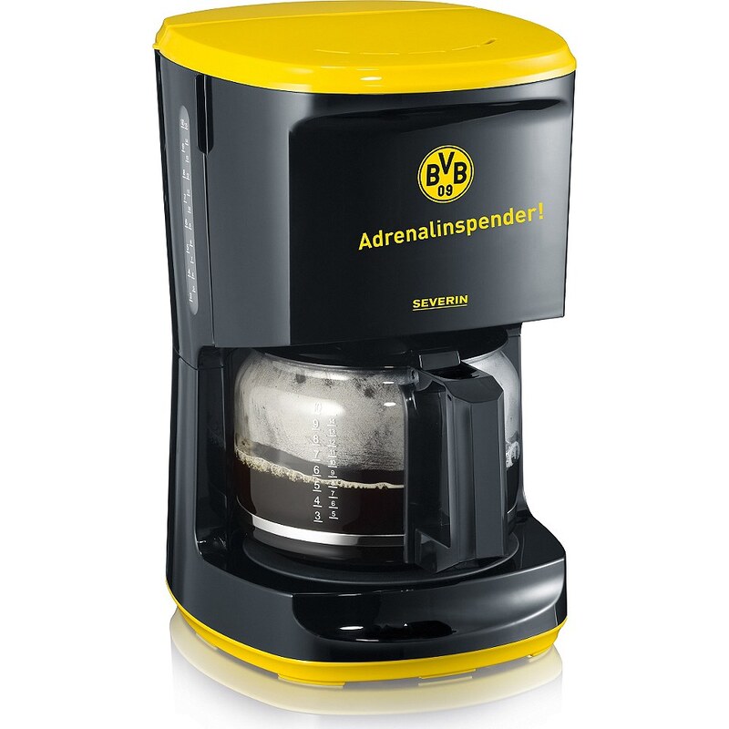 Severin Kaffeautomat KA 9743, echter Borussia Dortmund Fanartikel, schwarz-gelb