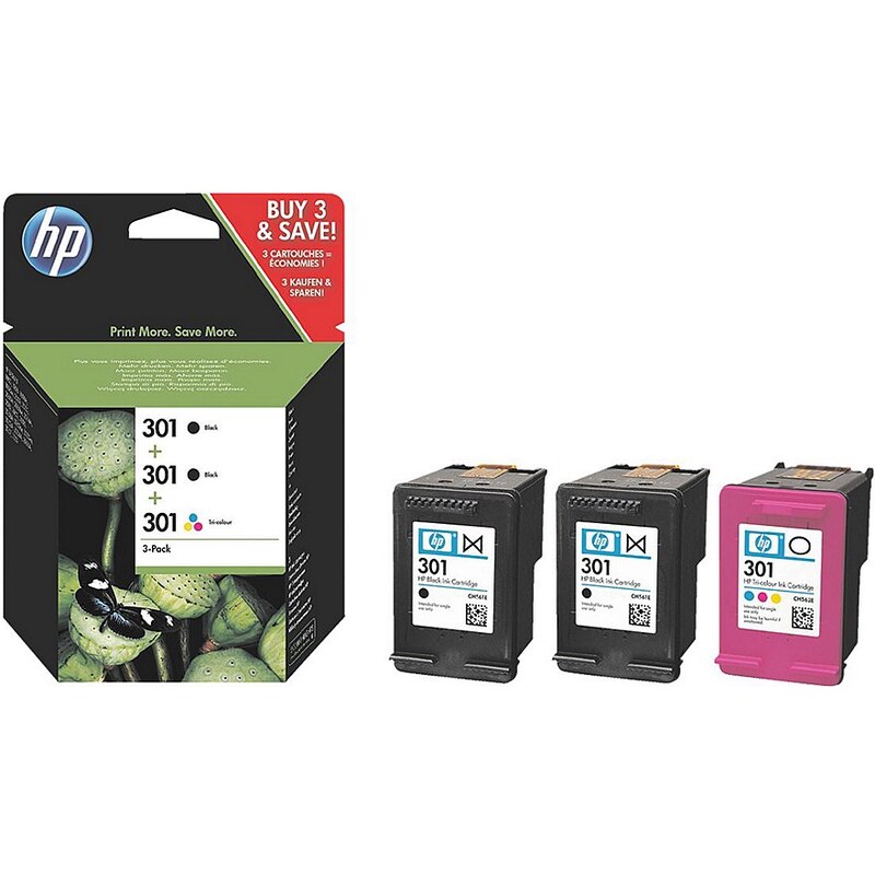 HP 3er-Set Tintenpatronen »HP 301«