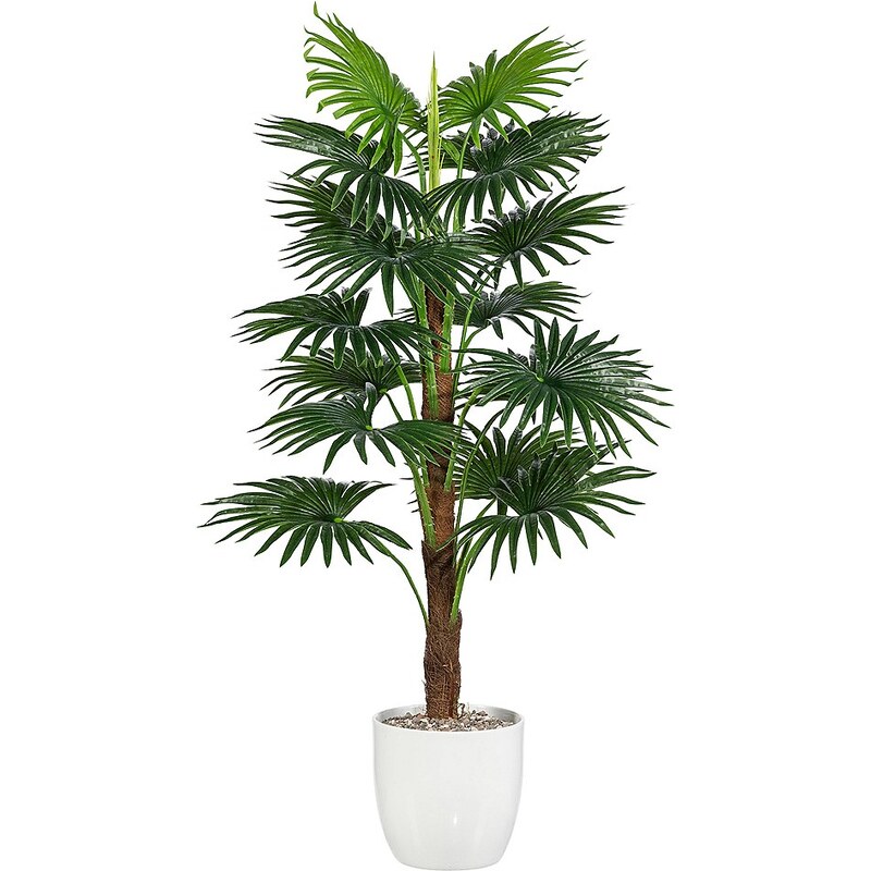 Kunstpflanze »Fächerpalme« inkl. Pflanzgefäß (H: 110 cm)