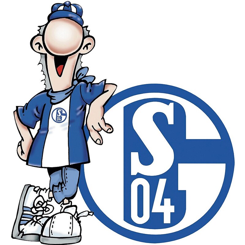 Home affaire Wandtattoo »Schalke 04 Erwin«, 50/55 cm