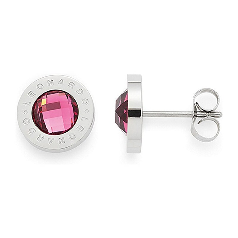 Jewels by Leonardo Ohrschmuck: Paar Ohrstecker mit Glassteinen, »matrix pink, 015782«