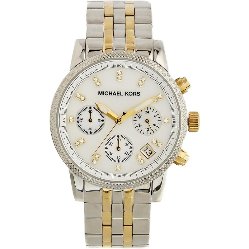 Michael Kors - Ritz - Zweifarbige Armbanduhr, MK5057 - Silber