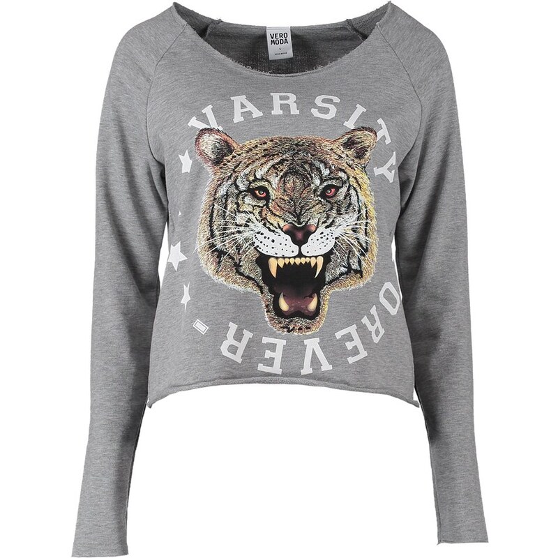 Vero Moda ANGRY TIGER Sweatshirt light grey melange