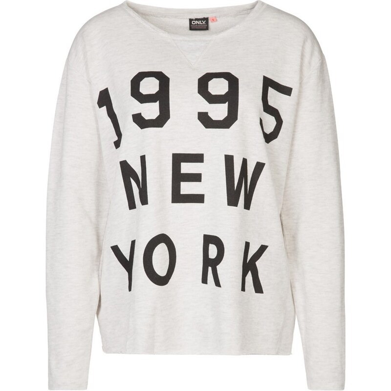 ONLY NEW YORK FRENCH Sweatshirt oatmeal