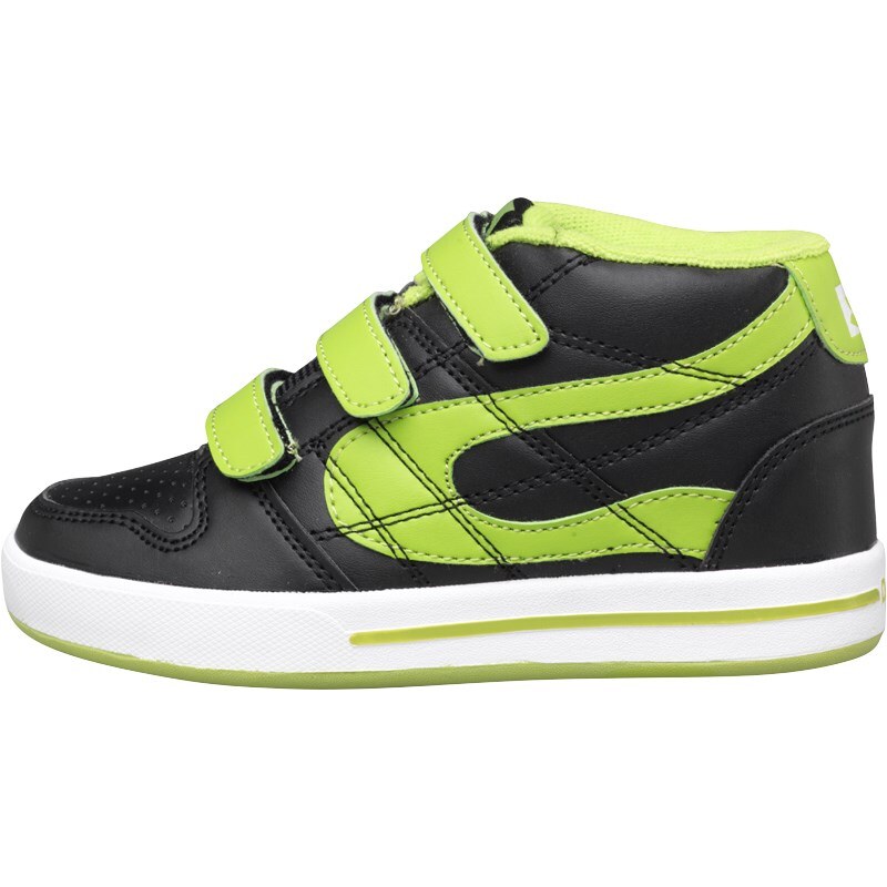 Duffs Junior Shoes Black/White/Lime