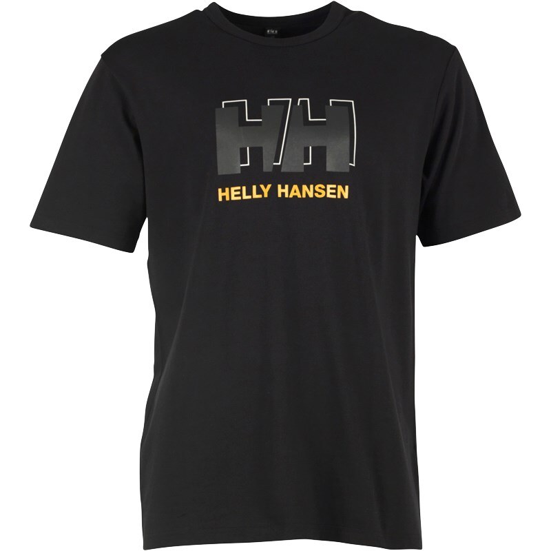 Helly Hansen Herren Repeat Logo T-Shirt Schwarz