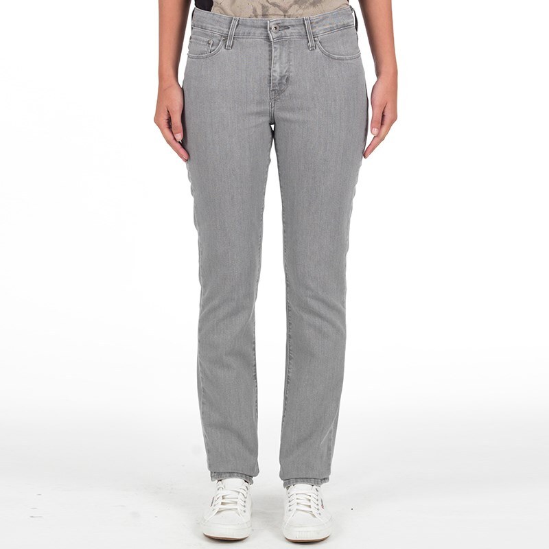 Levi's Damen Classic Rise Demi Curve Slim 5 Pocket Glacier Jeans in Slim Passform Greys