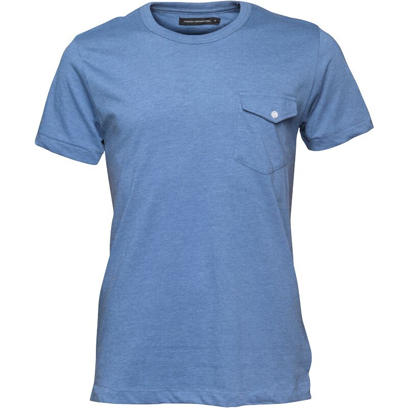 French Connection Herren One Pocket T-Shirt Blau