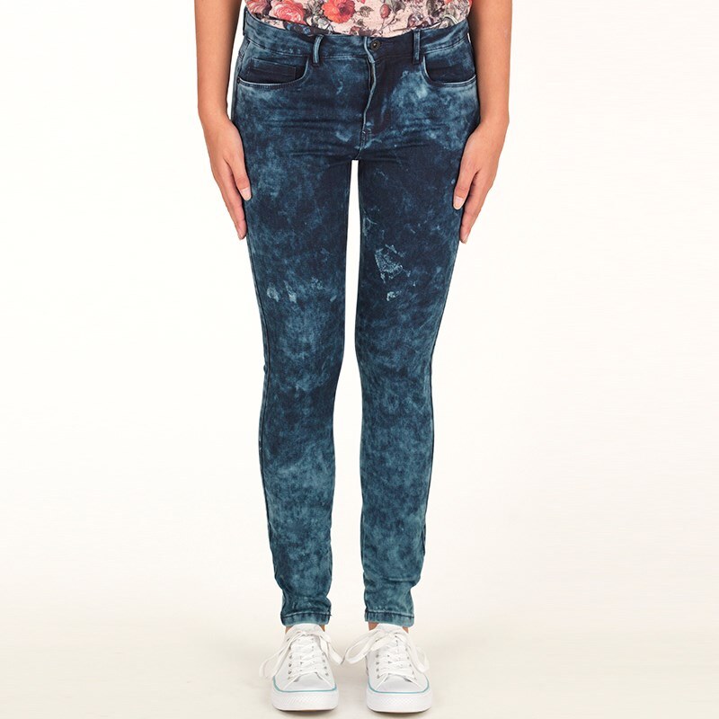 Only Damen Soft Regular Skinny Jeans Blau