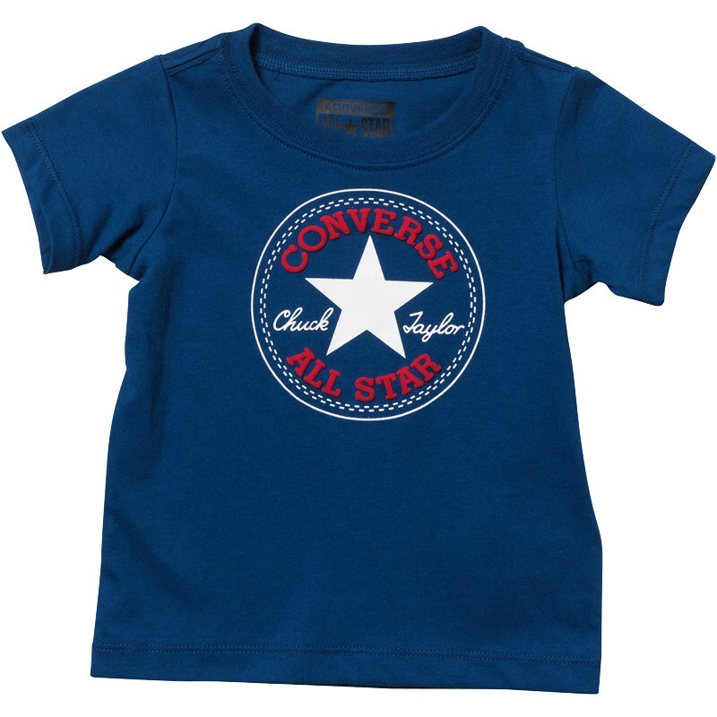 Converse Jungen Chuck Patch T-Shirt Blau