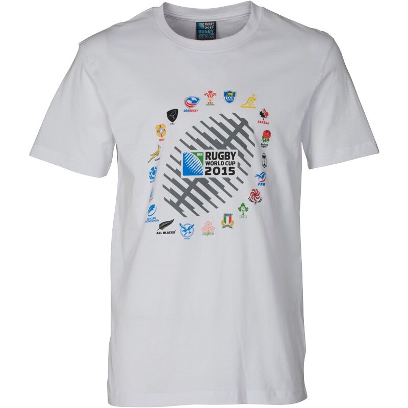 Canterbury Herren 2 Nations Ball Graphic T-Shirt Weiß