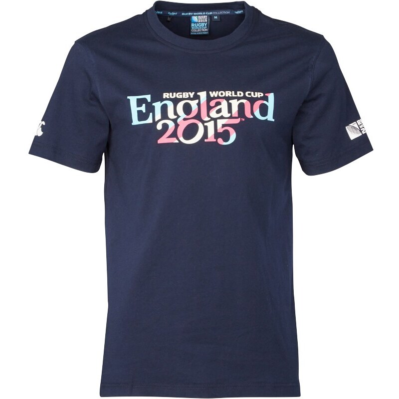Canterbury Herren England 215 Script T-Shirt Blau