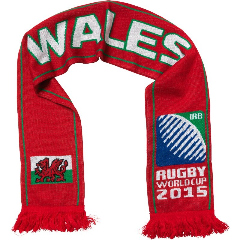 Rugby World Cup Unisex Wales Schal Rot