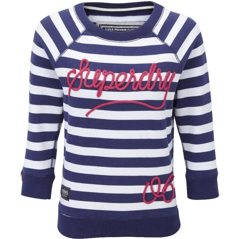 Superdry DECKHAND Sweatshirt french navy stripe