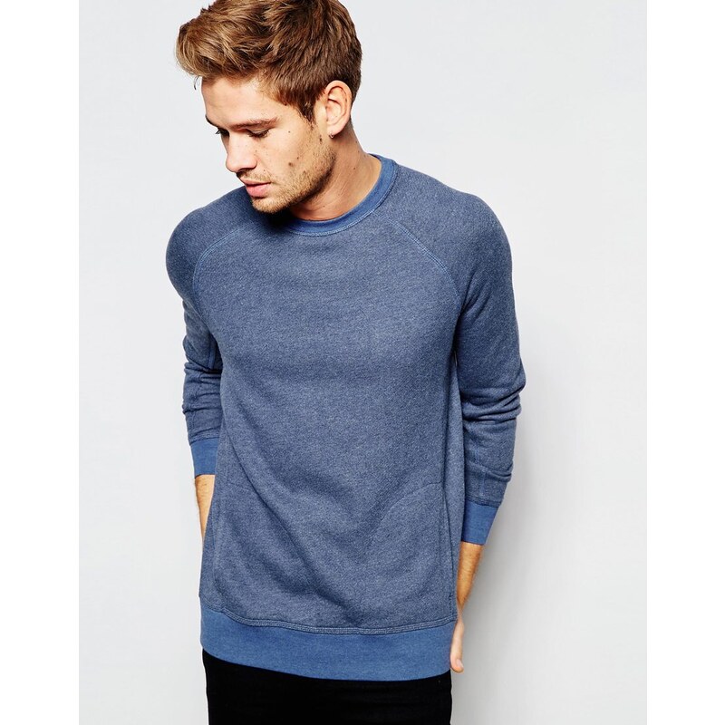 Selected Homme - Sweatshirt mit Raglanärmeln - Blau