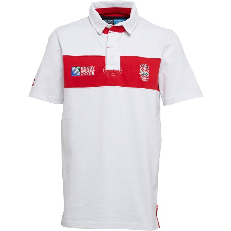 Canterbury Jungen ER England Chestband Rugby Hemd Weiß
