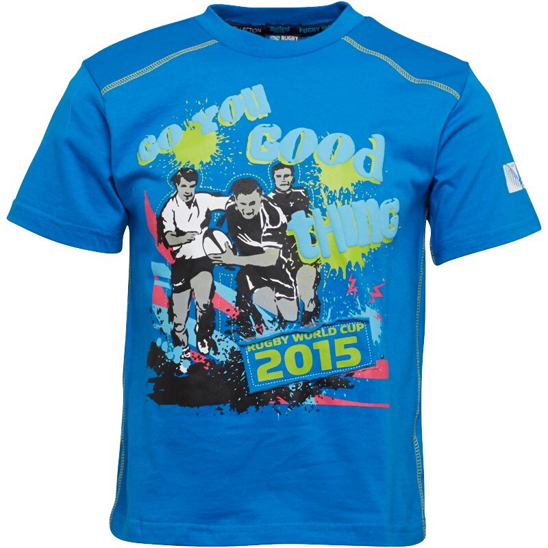 Rugby World Cup Jungen Go You Good Thing T-Shirt Blau