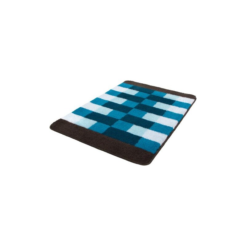 Badematte Romy Höhe 20 mm rutschhemmender Rücken MEUSCH blau 1 (50 x 60 cm),3 (60 x 90 cm),4 (70 x 120 cm)