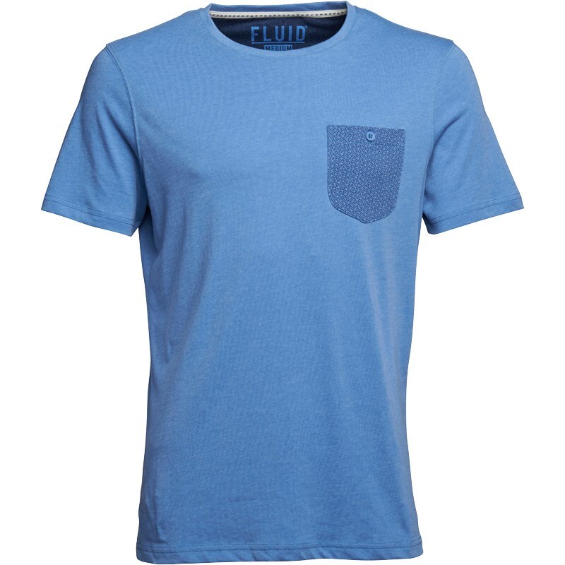 Fluid Herren T-Shirt Blau