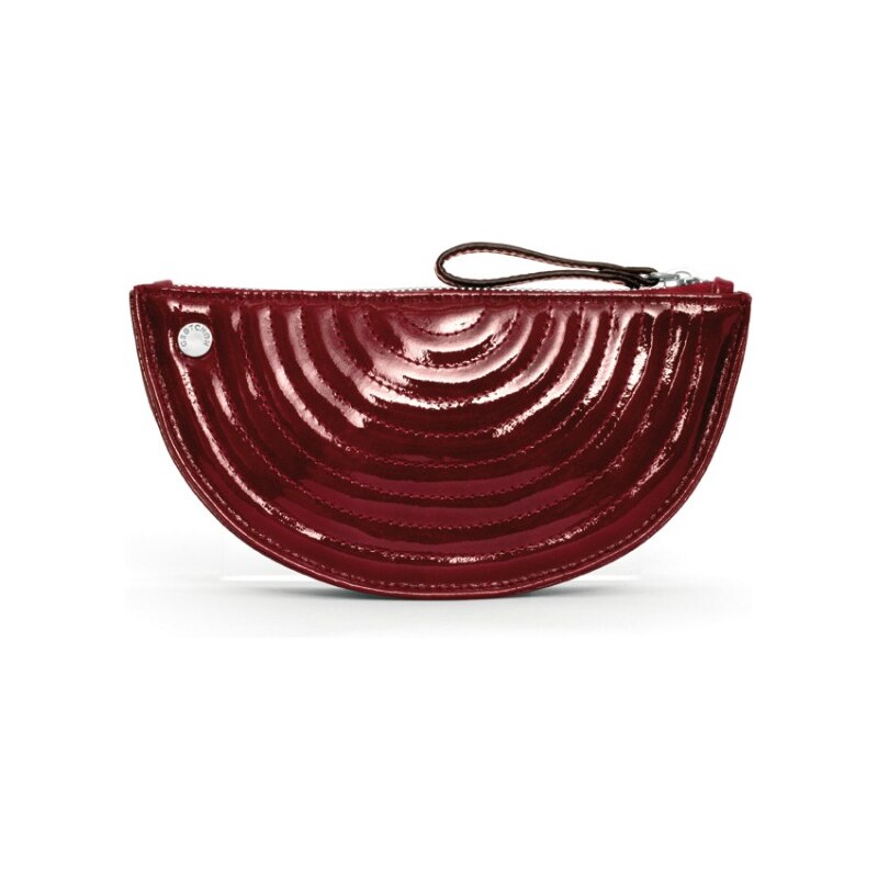 Gretchen Melo Quilted Purse - Burgundy Red Patent