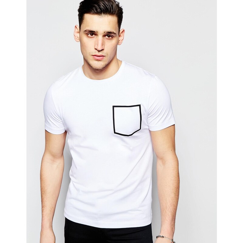 Antony Morato - T-Shirt mit Taschenprint - Weiß