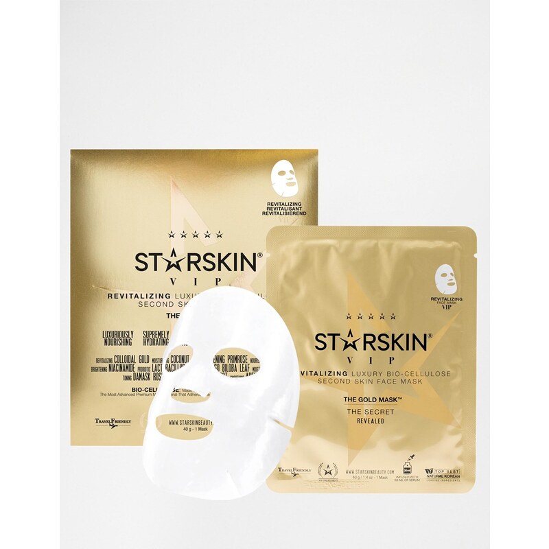 Starskin The Gold Bio-Cellulose Face Mask - Transparent
