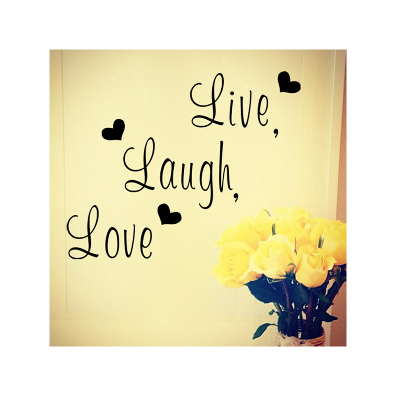 Lesara Wandtattoo Live, Laugh, Love