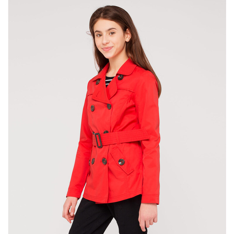 C&A Baumwolltrenchcoat in Rot