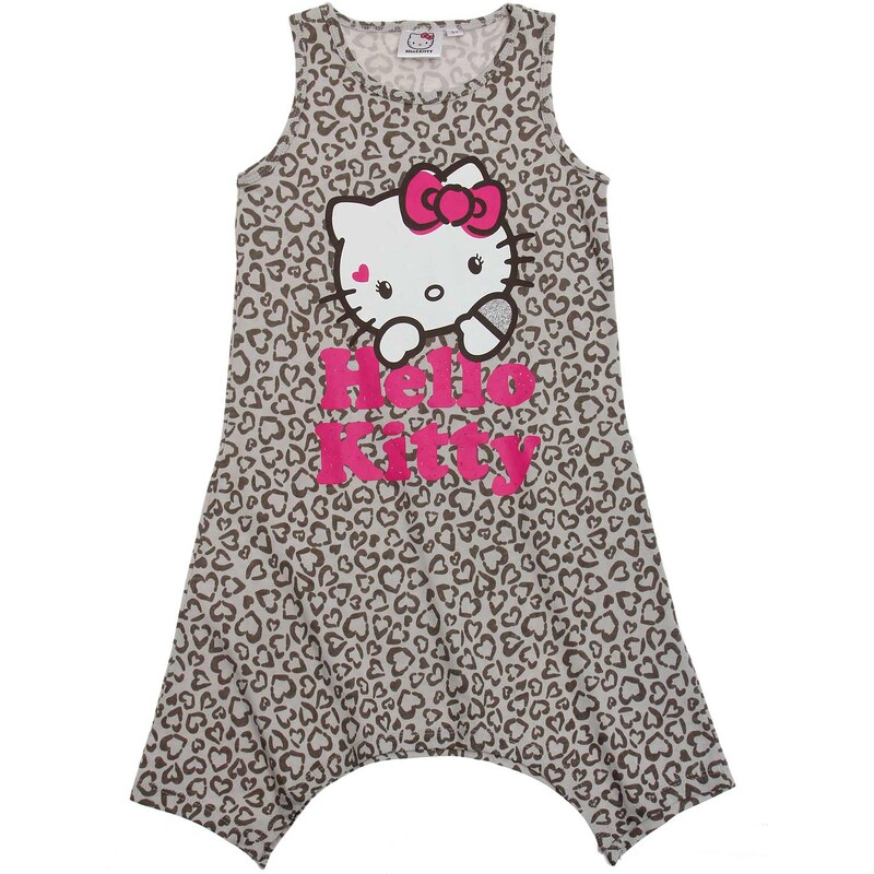 Hello Kitty Kleid grau in Größe 104 für Mädchen aus 100% Baumwolle