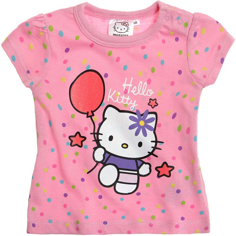 Hello Kitty T-Shirt pink in Größe 3M für Mädchen aus 100% Baumwolle