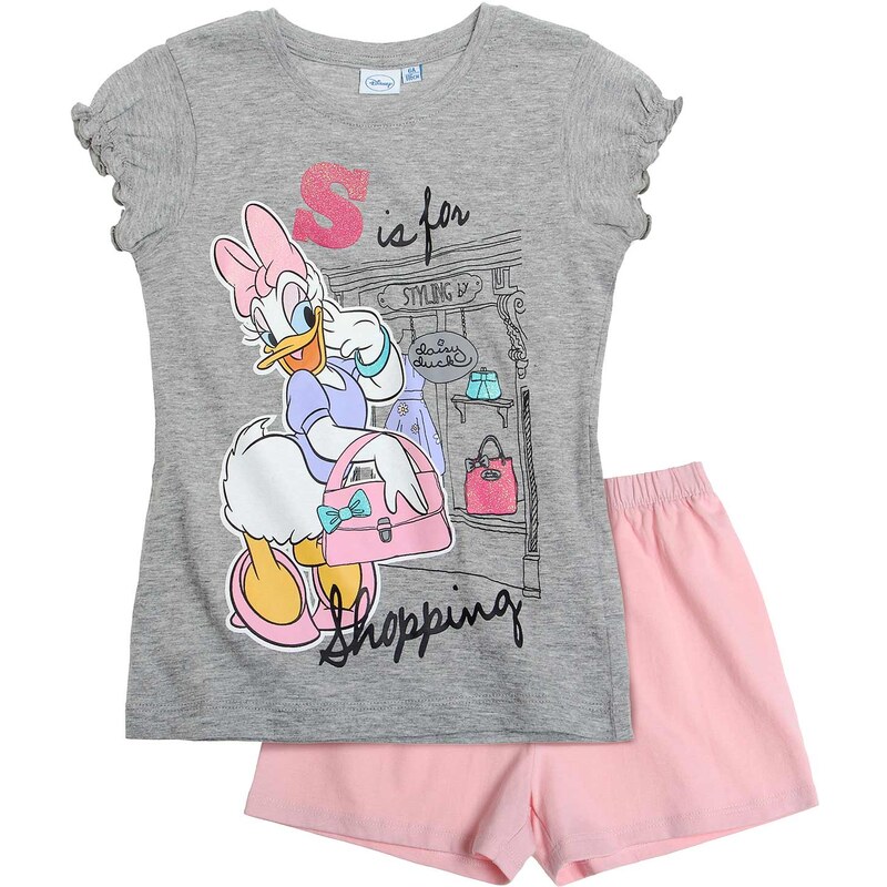 Disney Daisy Shorty-Pyjama rosa in Größe 92 für Mädchen aus Oberteil: 90% Baumwolle 10% Viskose Hose: 100% Baumwolle